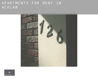 Apartments for rent in  Acklam