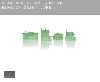 Apartments for rent in  Berwick Saint John