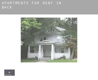 Apartments for rent in  Back